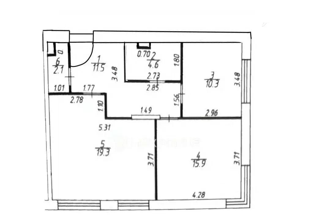 2-к кв. Москва Тагильская ул., 4В (67.0 м) - Фото 2