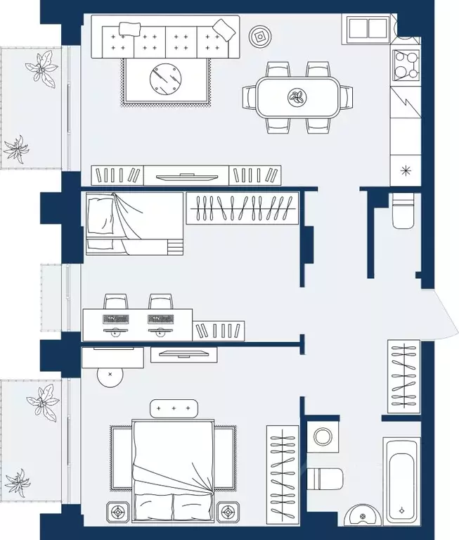 2-к кв. Дагестан, Махачкала Ипподром мкр,  (62.59 м) - Фото 1