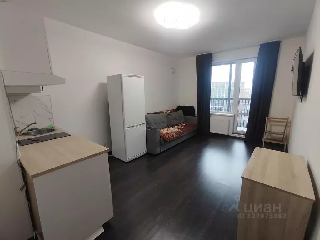 Студия Санкт-Петербург ул. Верхне-Каменская, 11к1 (25.3 м) - Фото 1