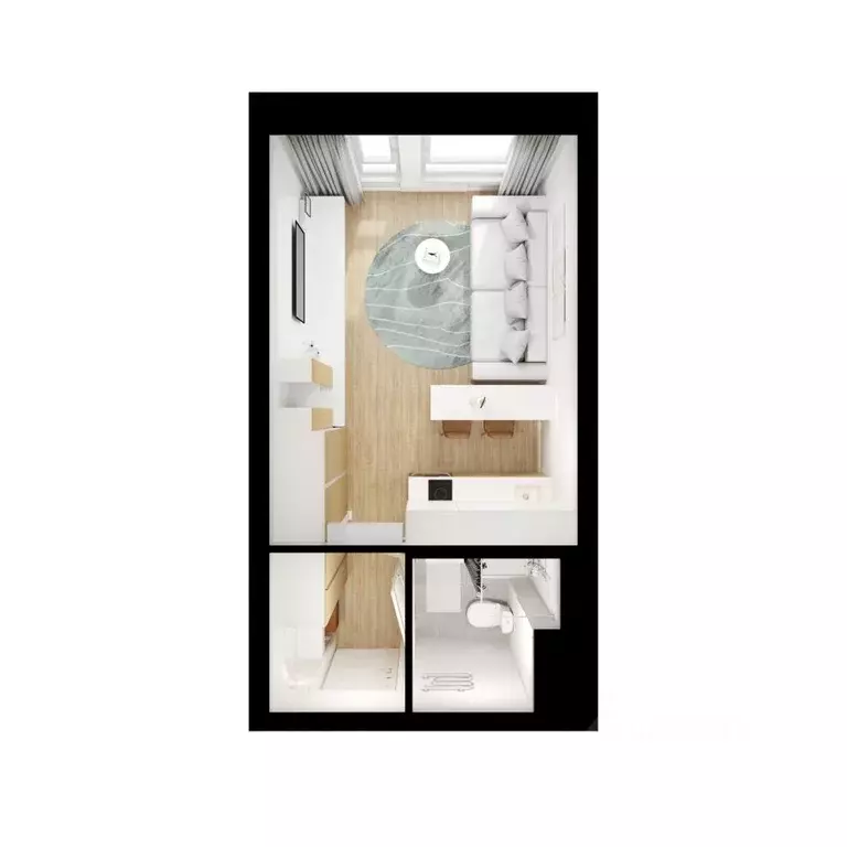 Студия Московская область, Мытищи Яуза Парк жилой комплекс, к6 (21.0 ... - Фото 2