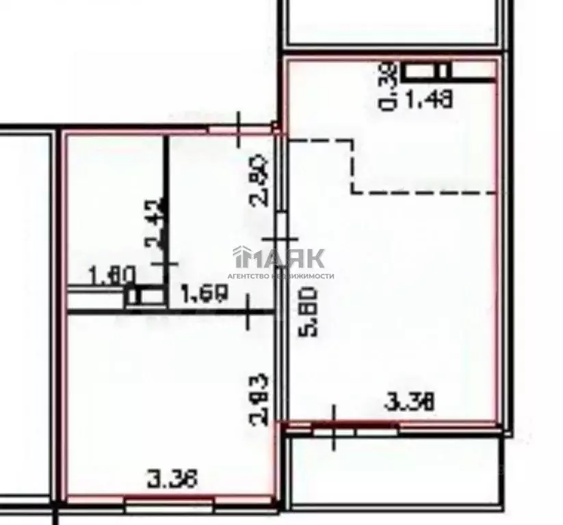 1-к кв. Краснодарский край, Анапа ул. Адмирала Пустошкина, 22к8 (41.0 ... - Фото 2