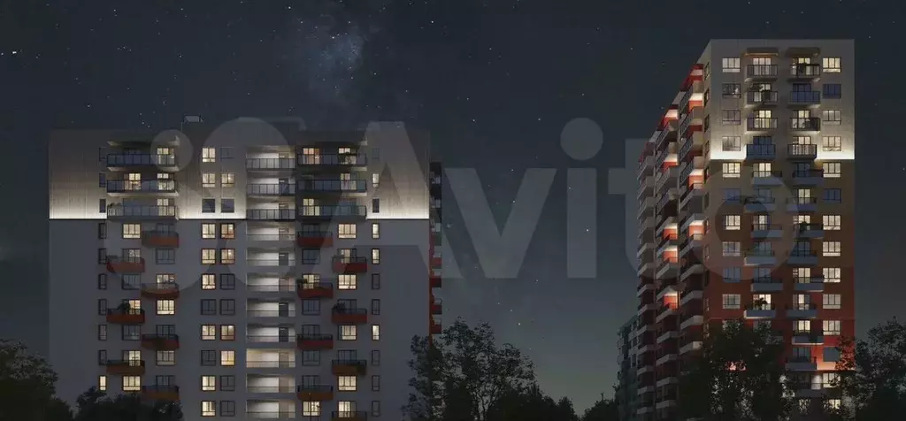 Квартира-студия, 28,9 м, 6/16 эт. - Фото 1
