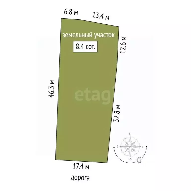 Участок в Башкортостан, Бирск Комсомольская ул. (8.43 сот.) - Фото 2