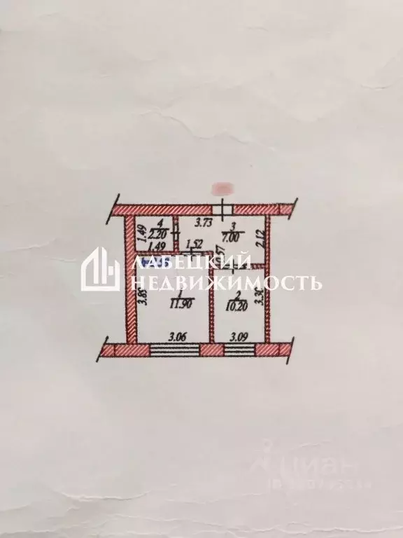 2-к кв. Чувашия, Чебоксары ул. Фридриха Энгельса, 40 (31.3 м) - Фото 1