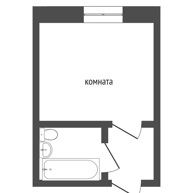 Квартира-студия: Курган, жилой район Заозёрный, 8-й микрорайон, 6 ... - Фото 1