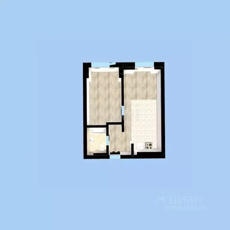 2-к кв. Башкортостан, Уфа ул. Аксакова, 18 (44.3 м) - Фото 1