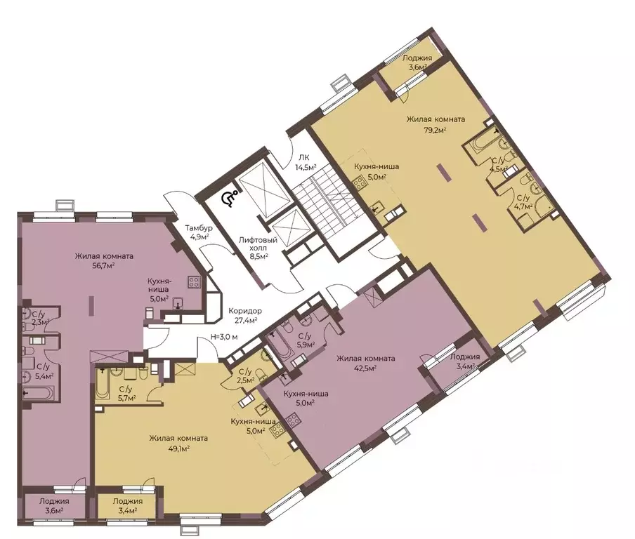 1-к кв. Нижегородская область, Нижний Новгород ул. Максима Горького, ... - Фото 2