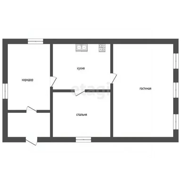 Дом в Саратовская область, Романовка рп ул. Вокзальная, 31 (60 м) - Фото 1