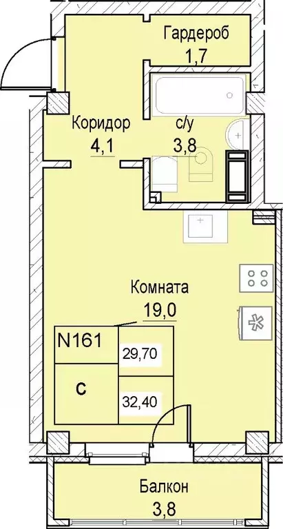 1-к кв. Нижегородская область, Нижний Новгород ул. Июльских Дней (29.7 ... - Фото 0