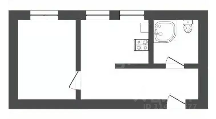 2-к кв. Воронежская область, Борисоглебск Сенная ул., 78А (38.0 м) - Фото 2