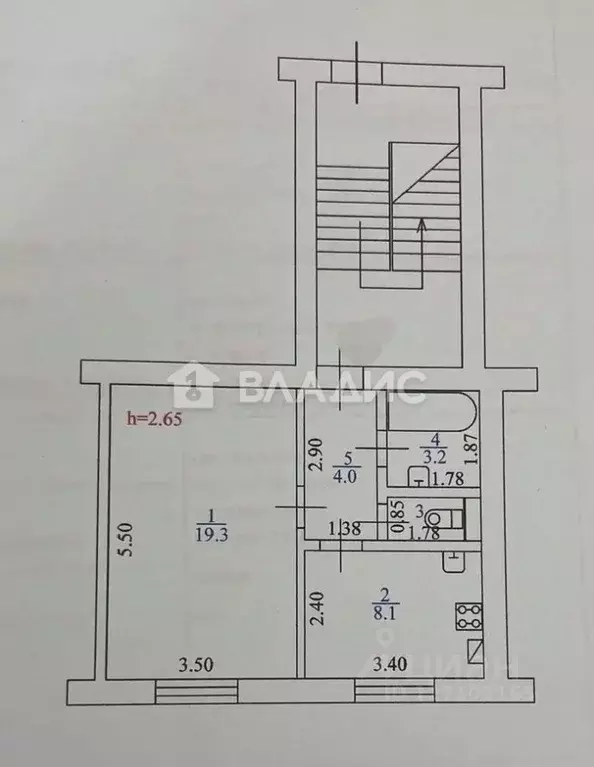 1-к кв. Краснодарский край, Ейск Первомайская ул., 14 (36.1 м) - Фото 1