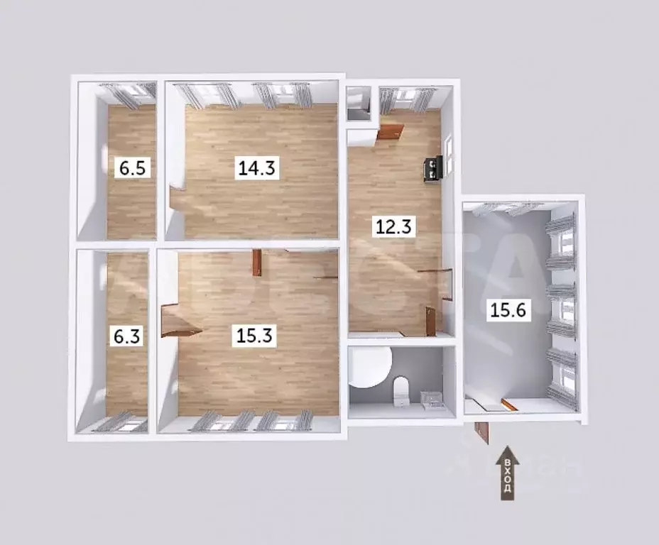 Дом в Омская область, Омск Московка мкр, ул. 1-я Станционная (72 м) - Фото 2