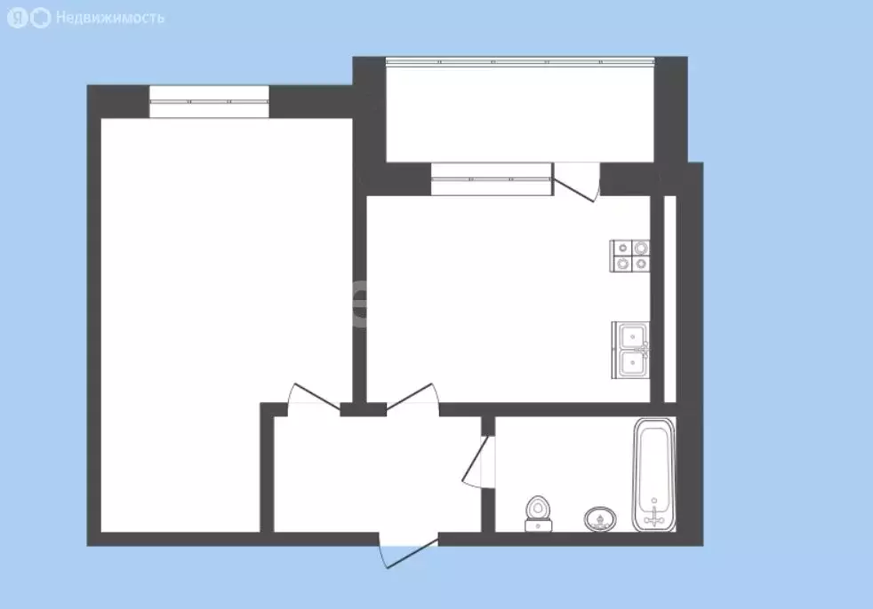 1-комнатная квартира: Кострома, Самоковская улица, 2А (41 м) - Фото 1