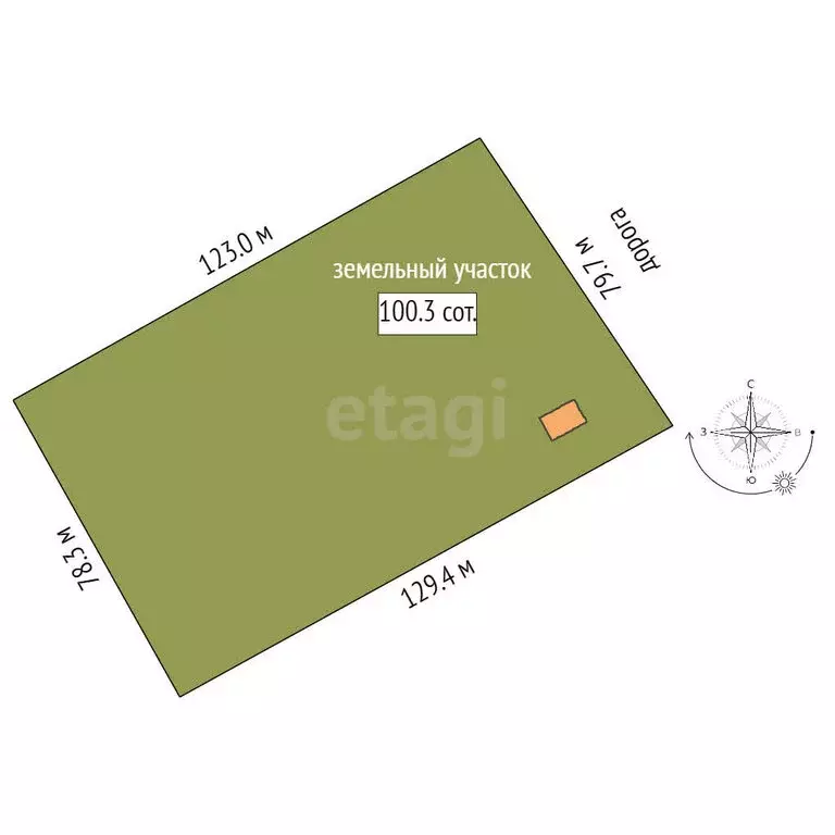 Участок в деревня Неёлово-1, Прибалтийская улица (100 м) - Фото 1