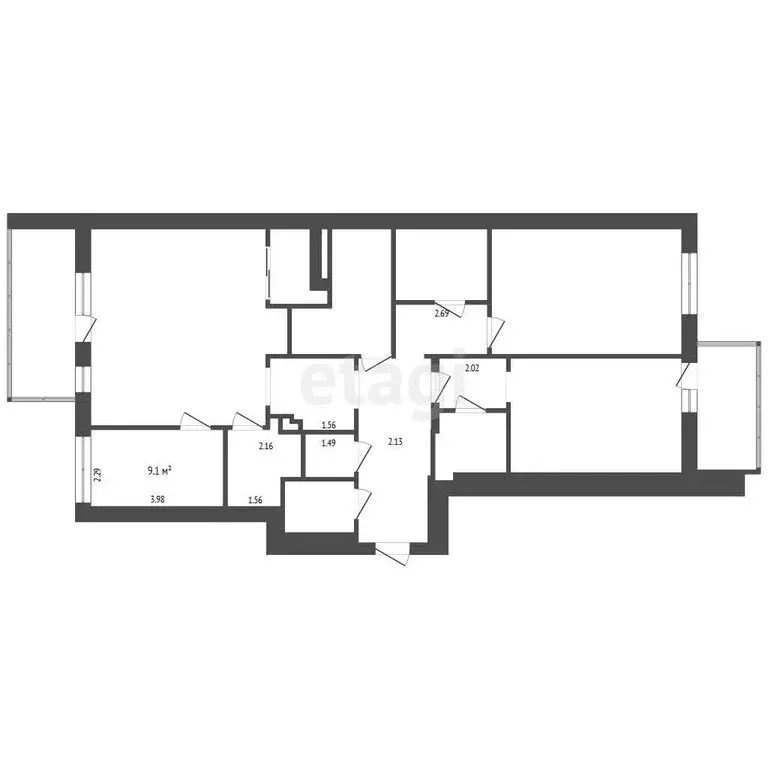 3-комнатная квартира: Тюмень, Самарская улица, 20 (133 м) - Фото 1