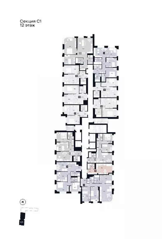Студия Москва Лодочная ул., 27К2 (28.4 м) - Фото 1