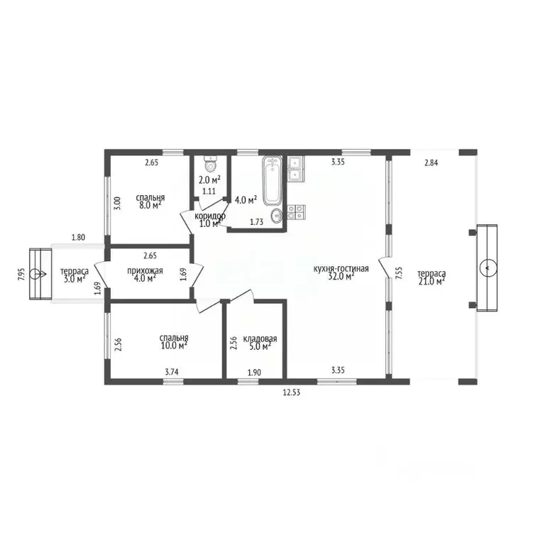 Дом в Калужская область, Калуга ул. Минская, 34 (69 м) - Фото 2