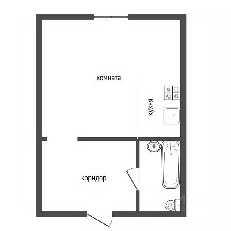 Студия Воронежская область, Воронеж ул. Торпедо, 34 (18.0 м) - Фото 1