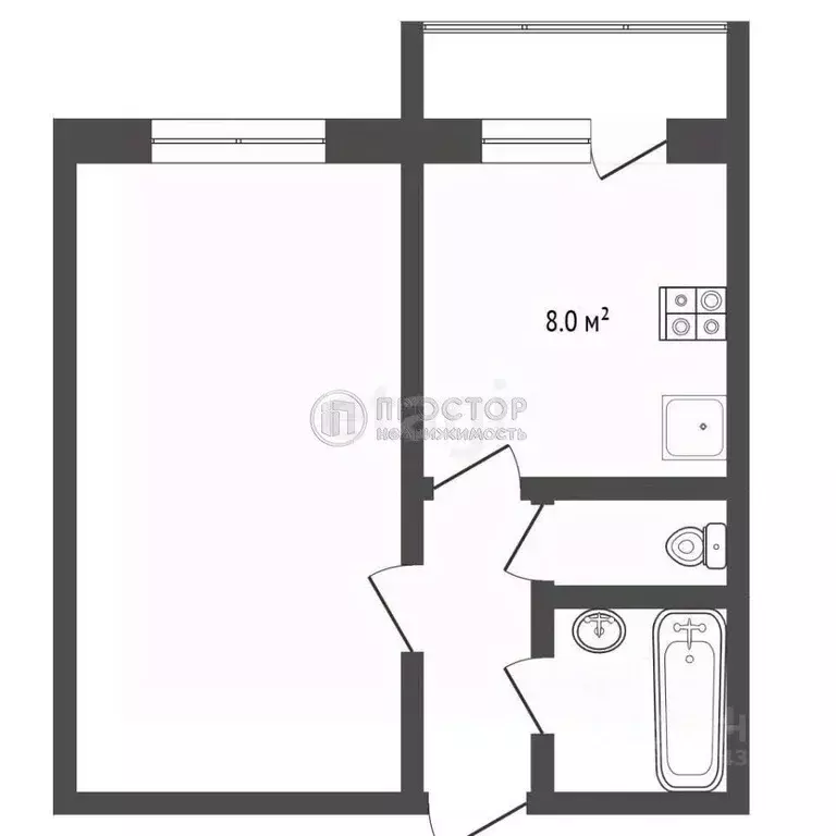 1-к кв. Москва Филатов Луг жилой комплекс, ул. Картмазовские Пруды, ... - Фото 2