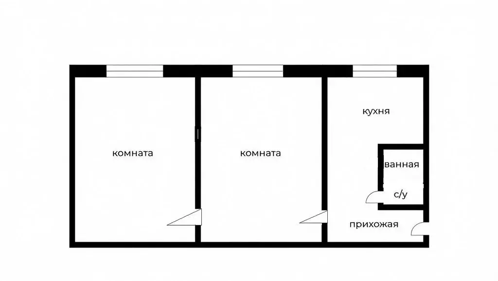 2-комнатная квартира: Иркутск, улица Баумана, 210А (44.8 м) - Фото 1