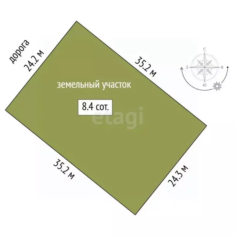 Участок в Тюменская область, Тюменский муниципальный округ, ... - Фото 2