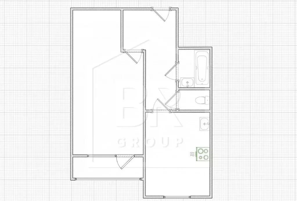 1-к кв. Санкт-Петербург ул. Оптиков, 52к3 (40.6 м) - Фото 1