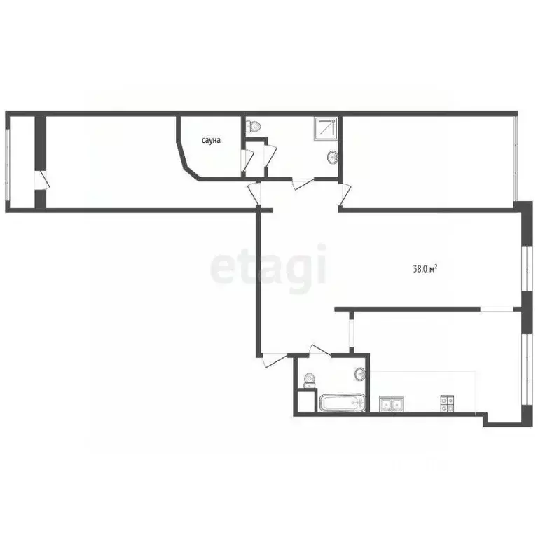 3-к кв. Тюменская область, Тюмень ул. Малыгина, 90 (147.2 м) - Фото 1