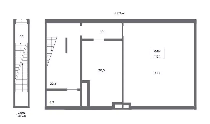 Помещение свободного назначения (112.1 м) - Фото 1