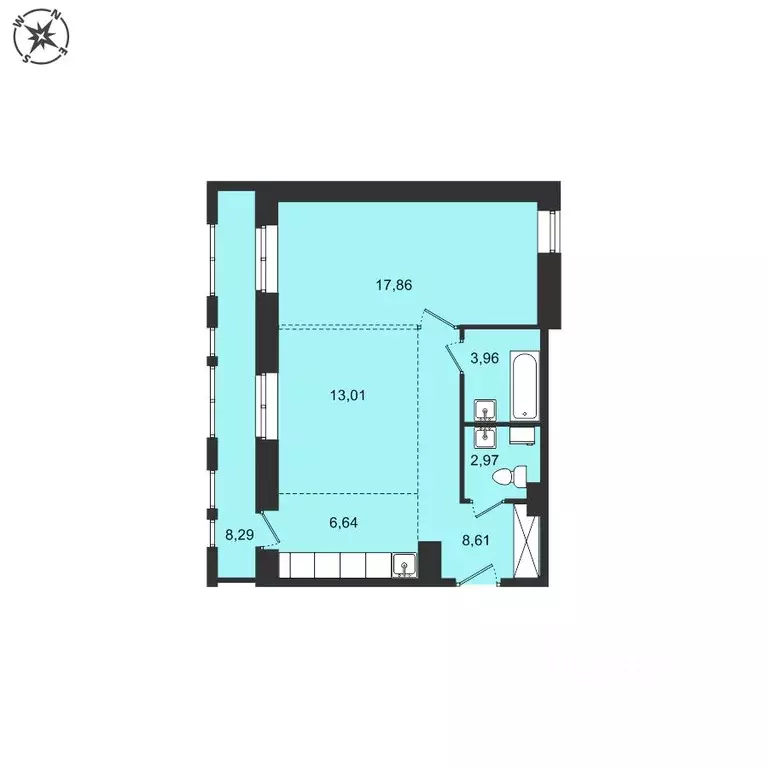 2-к кв. Иркутская область, Иркутский муниципальный округ, с. Мамоны ... - Фото 1