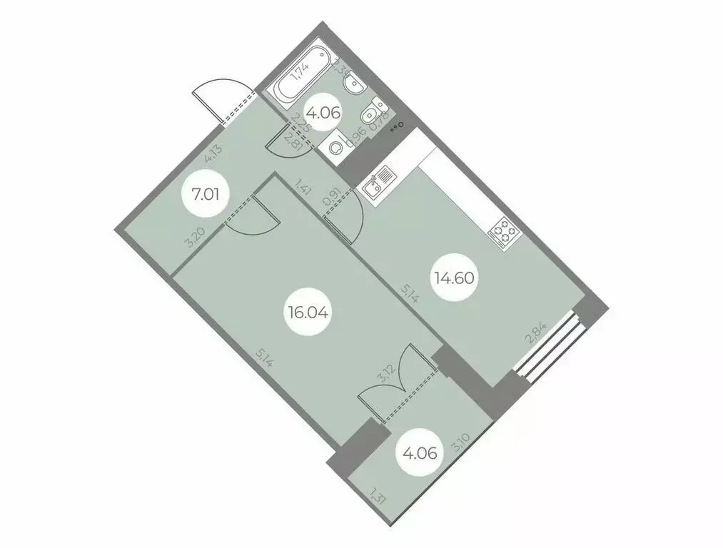 1-комнатная квартира: Санкт-Петербург, улица Маршала Захарова, 8 ... - Фото 1