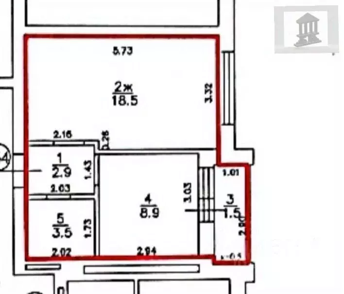 1-к кв. Калининградская область, Калининград Минусинская ул., 24 (33.8 ... - Фото 1