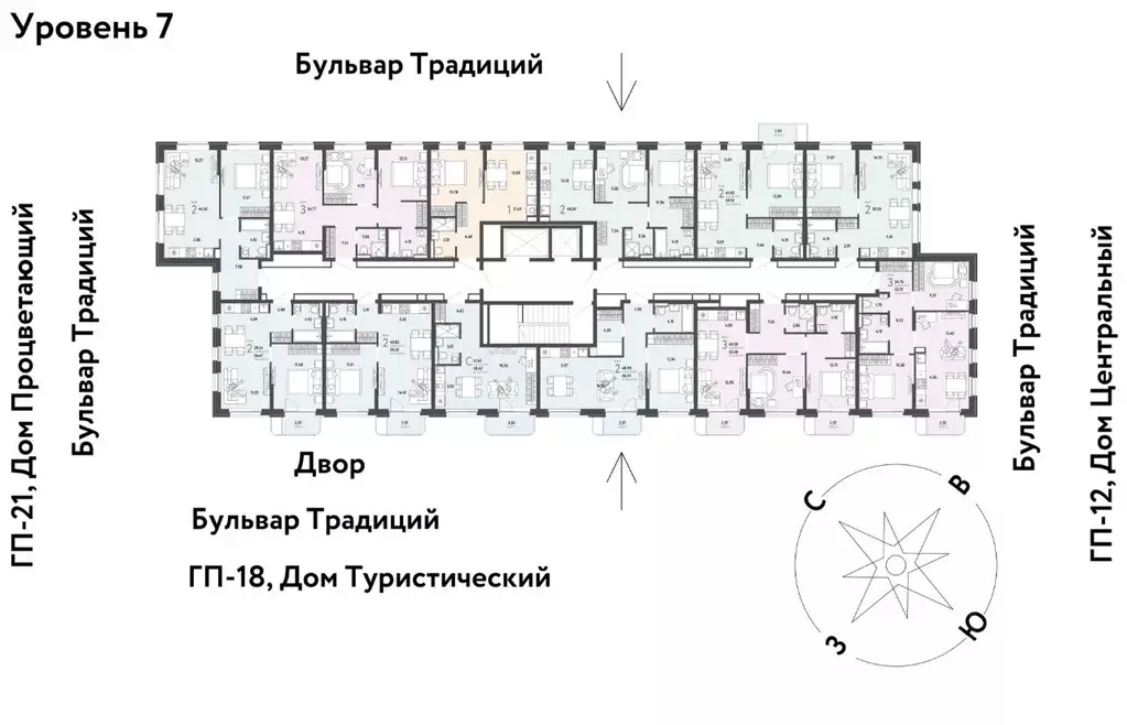 2-к кв. Тюменская область, Тюмень ул. Андрея Кореневского, 3к1 (40.82 ... - Фото 2