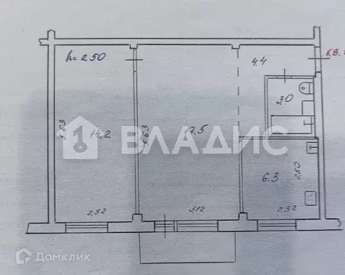 Продаётся 2-к квартира, 45.4 м - Фото 1