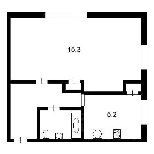 1-к кв. Санкт-Петербург ул. Орджоникидзе, 40 (30.0 м) - Фото 1