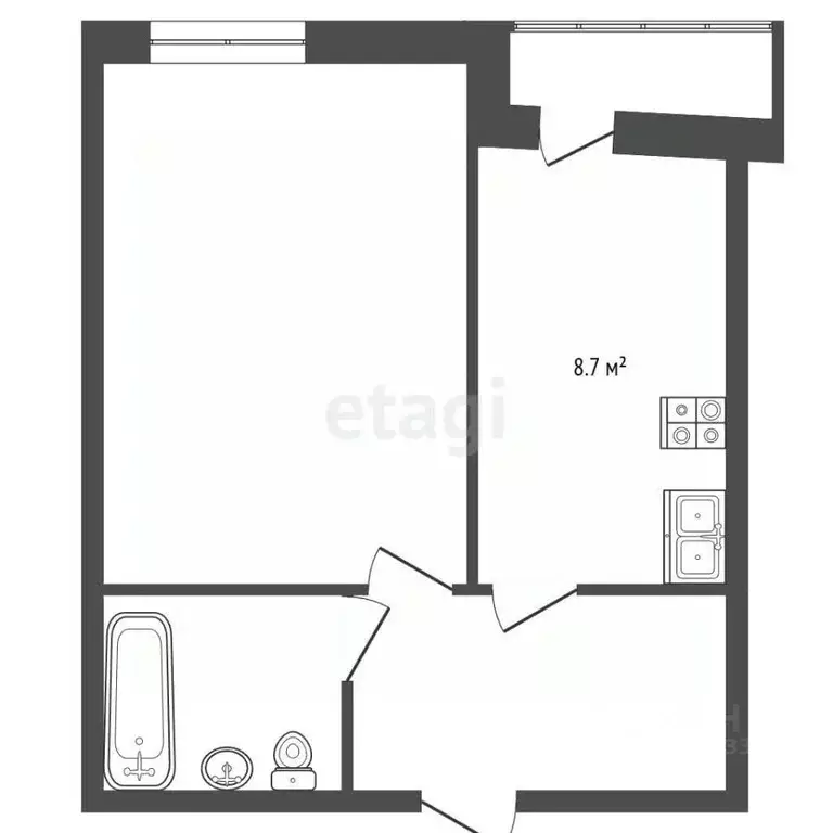 1-к кв. Санкт-Петербург просп. Королева, 21к1 (36.8 м) - Фото 1