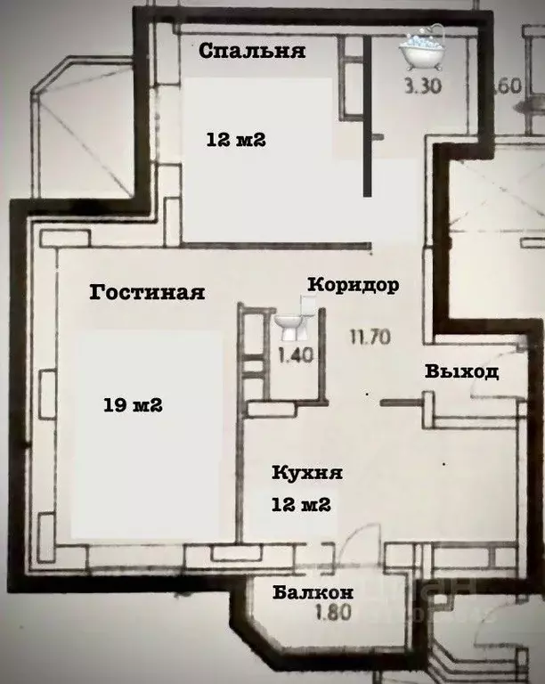 2-к кв. Московская область, Лосино-Петровский ул. Кирова, 4А (59.6 м) - Фото 0