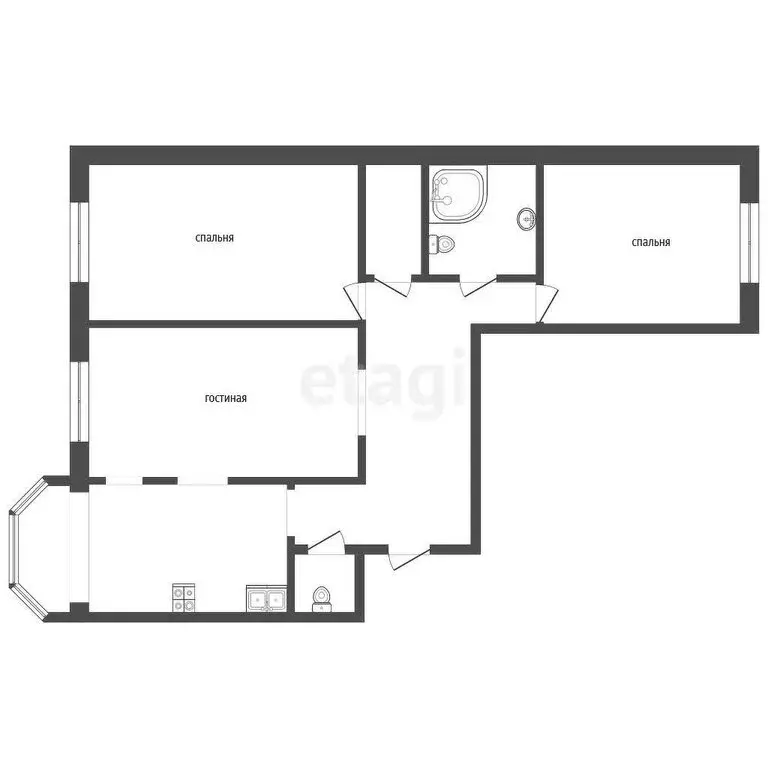 3-комнатная квартира: Лермонтов, проспект Лермонтова, 7 (96 м) - Фото 0