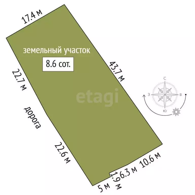 Участок в Севастополь Эра-1 садоводческое товарищество, 176 (8.62 ... - Фото 2