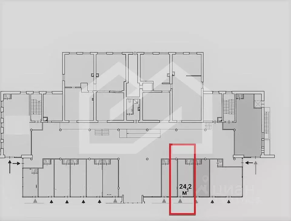 Торговая площадь в Москва 1-я Новокузьминская ул., 21К2 (24 м) - Фото 2