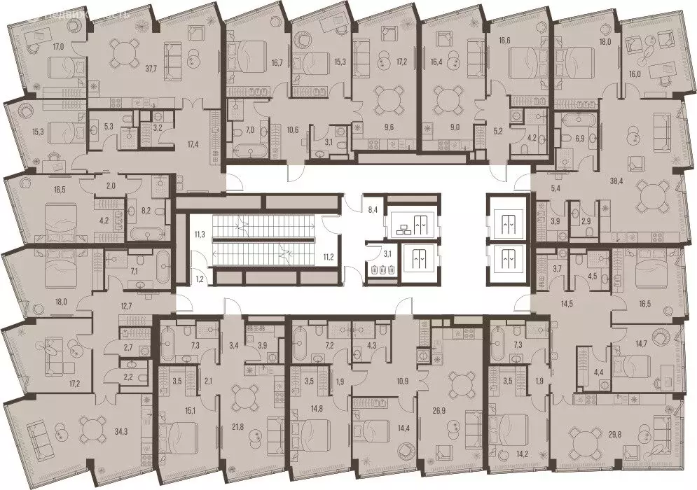 3-комнатная квартира: Москва, Летниковская улица, 11к1 (91.5 м) - Фото 1
