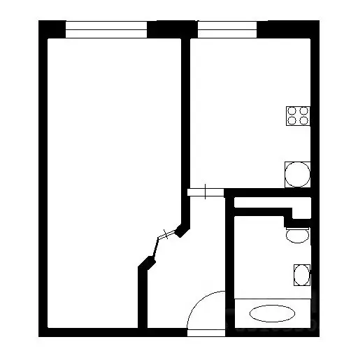 1-к кв. Санкт-Петербург ул. Ворошилова, 31к3 (41.0 м) - Фото 2