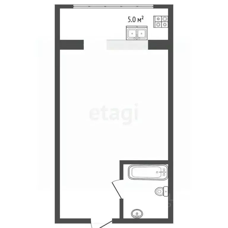 Студия Тюменская область, Тюмень Олимпийская ул., 34 (13.3 м) - Фото 2