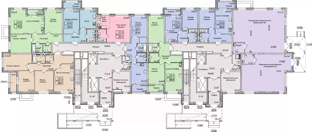 1-к кв. Нижегородская область, Нижний Новгород Мои Цветы жилой ... - Фото 2
