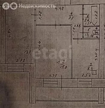 2-комнатная квартира: Казань, улица Железнодорожников, 19А (48.6 м) - Фото 0