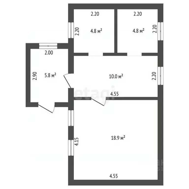 Дом в Ростовская область, Багаевская ст-ца ул. Чапаева (43 м) - Фото 1