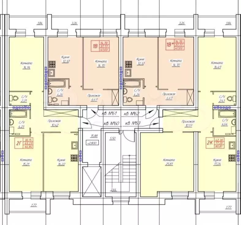 3-к. квартира, 79 м, 5/8 эт. - Фото 0
