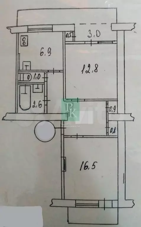 2-к. квартира, 50,1 м, 5/5 эт. - Фото 0