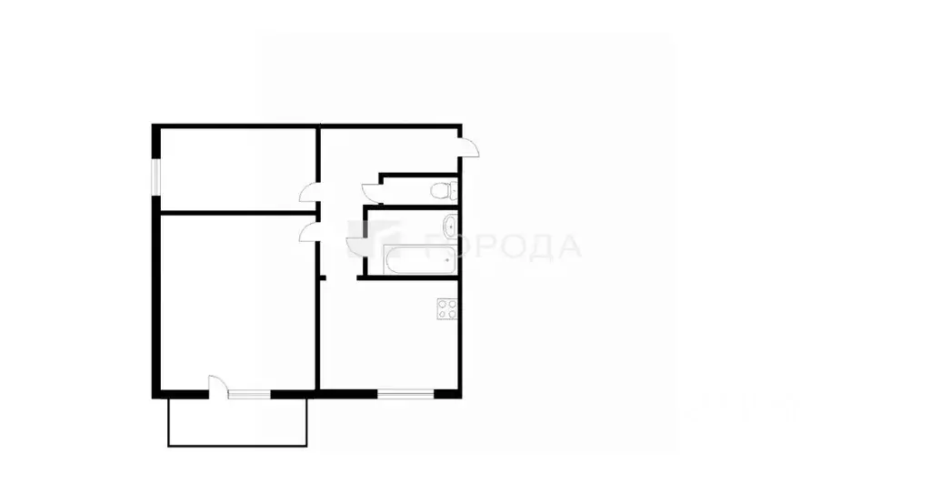 2-к кв. Кемеровская область, Осинники ул. Ермака, 14 (39.7 м) - Фото 1