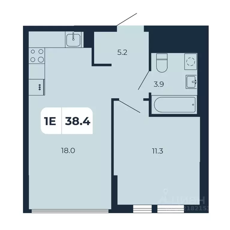 1-к кв. Ростовская область, Ростов-на-Дону Северный мкр, ул. ... - Фото 1