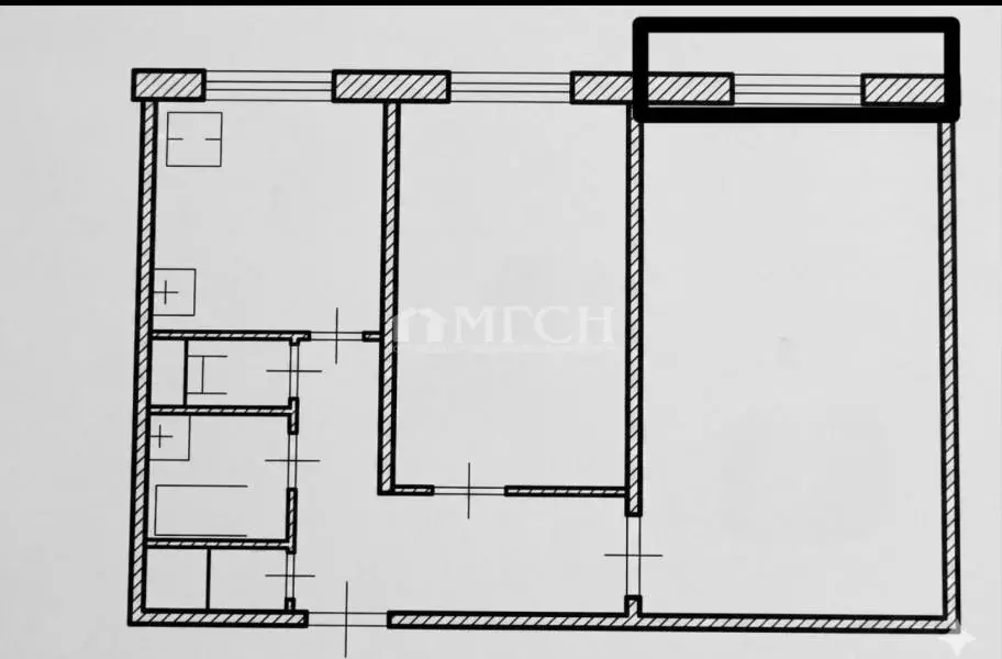 Квартира, 2 комнаты, 45.2 м - Фото 1
